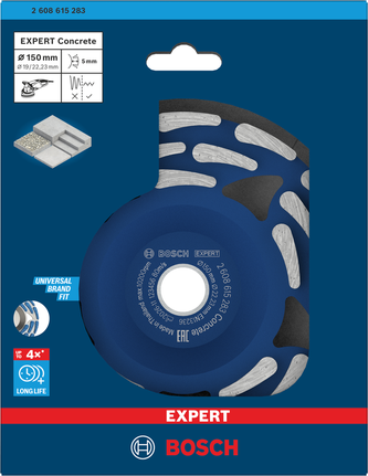 Tête de meulage diamantée Bosch EXPERT pour béton.