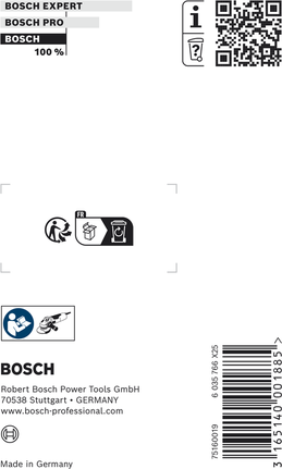 Emballage accessoire de protection de poignée universelle Bosch .