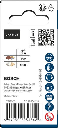 Scie cloche filetée Bosch PRO pour matériaux de construction, 25 mm, pour la découpe au carbure.