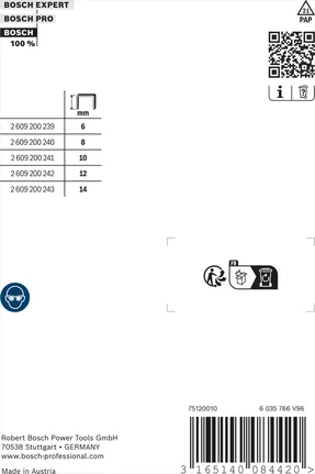 Agrafes Bosch à fil fin type 59/10, longueur 10 mm.