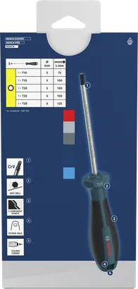 Jeu de tournevis Torx, 5 pièces