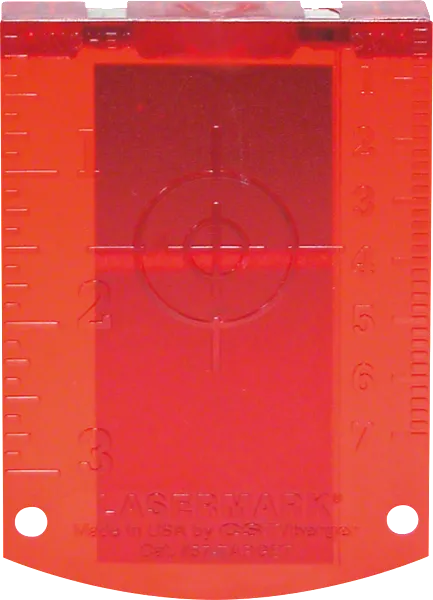 Cible laser rouge Bosch pour des tâches d'alignement précises.