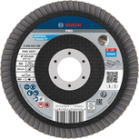 Disque à lamelles incliné Bosch PRO X571 125 mm G60 pour le meulage.