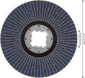 Disque à lamelles Bosch PRO X571 incliné 115 mm G80 X-Lock.