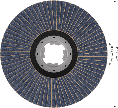 Disque à lamelles Bosch PRO X571 incliné 125 mm G40 X-Lock.