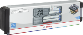 Jeu de 20 lames de scie alternative Bosch pour métaux.