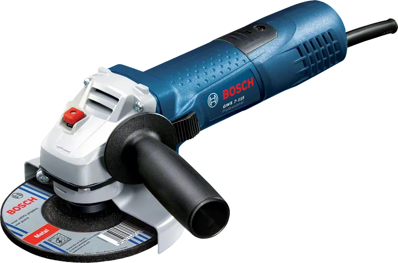 Meuleuse d'angle compacte Bosch GWS 7-115 pour la coupe du métal.