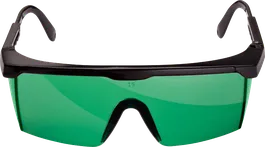 Lunettes laser Bosch , teintées en vert pour la visualisation laser.