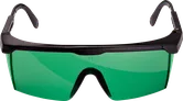 Lunettes laser Bosch , teintées en vert pour la visualisation laser.
