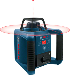 Outil de nivellement laser rotatif Bosch GRL 250 HV, portée de 250 m.
