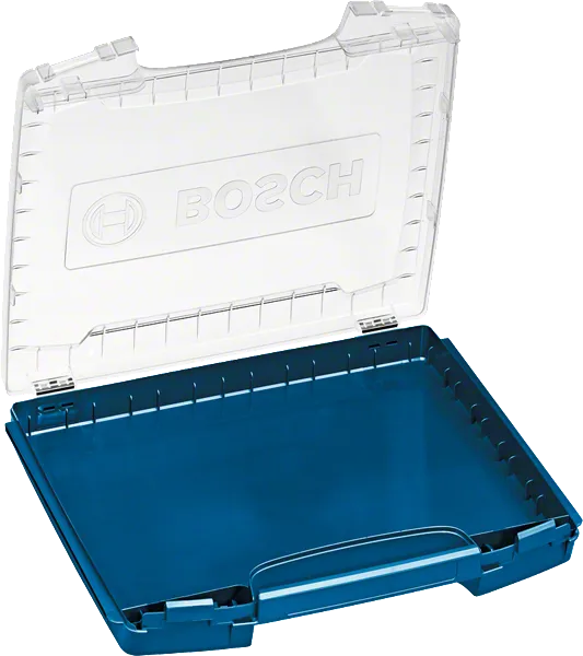 Système de mallette de transport Bosch i-BOXX 53, couvercle transparent.