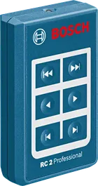 Télécommande Bosch RC 2 pour outils de nivellement laser.
