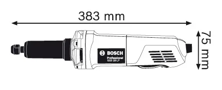 Bosch slijpmachine, lengte 383mm.