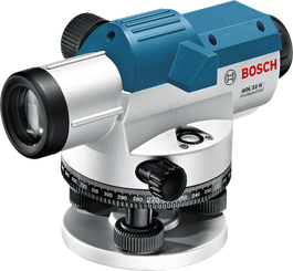 Bosch GOL 32 G optische waterpas met 32x vergroting.