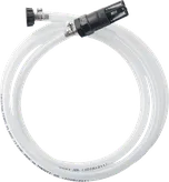 Bosch zelfaanzuigset accessoire met slang en connector.