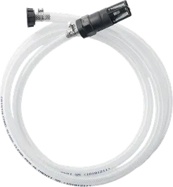 Bosch zelfaanzuigset accessoire met slang en connector.
