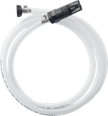 Bosch zelfaanzuigset accessoire met slang en connector.