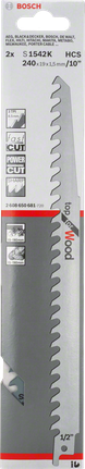 Bosch S 1542 K zaagblad voor snel houtzagen.
