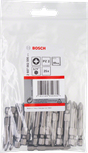 Bosch PZ2 schroevendraaierbits, verpakking van 25 stuks.