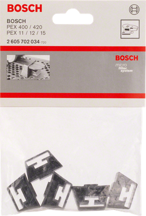 Adapterset voor Bosch microfiltersysteem.