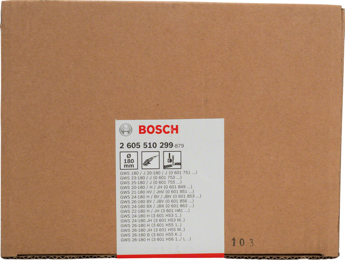 Bosch 180 mm doorslijpbeschermkap.