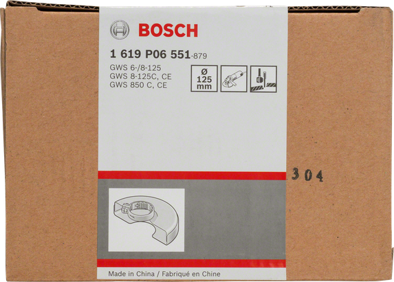 Bosch 125mm beschermkap met afdekking.