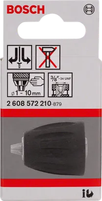 Bosch sleutelloze boorkop 1-10 mm 3/8″.