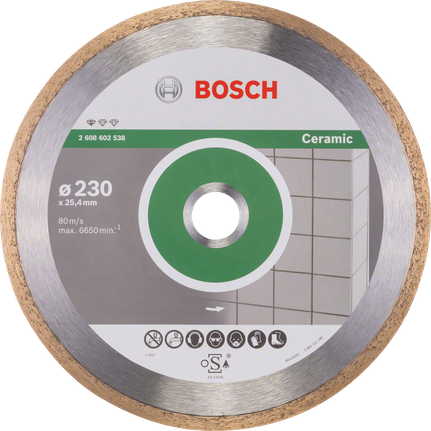 Bosch Standard for Ceramic diamantdoorslijpschijf 230mm.