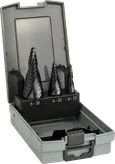 Bosch 3-delige HSS-AlTiN trapboor set in koffer.