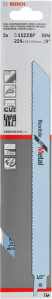 Bosch S 1122 BF reciprozaagblad voor metaal.