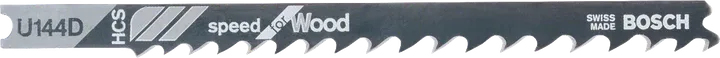 Bosch decoupeerzaagblad U 144 D voor snel zagen in zachthout.