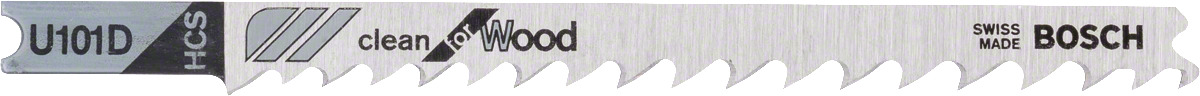 Bosch decoupeerzaagblad U 101 D voor zuiver houtzagen.