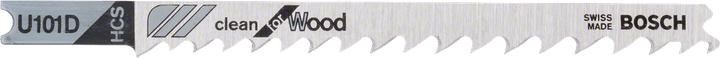 Bosch decoupeerzaagblad U 101 D voor zuiver houtzagen.