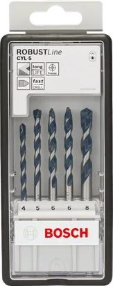 Bosch 5-delige CYL-5 betonboorset 4–8 mm.