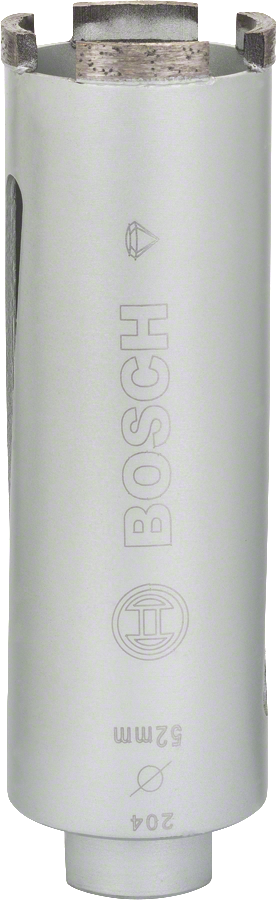 Bosch diamantboorkroon voor droog boren G 1/2 inch, diameter 52 mm.