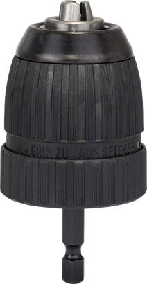 Bosch sleutelloze boorkop 10 mm met 1/4 inch zeskantschacht.