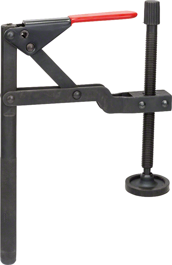 Bosch verticale snelspanhouder voor veilig klemmen.