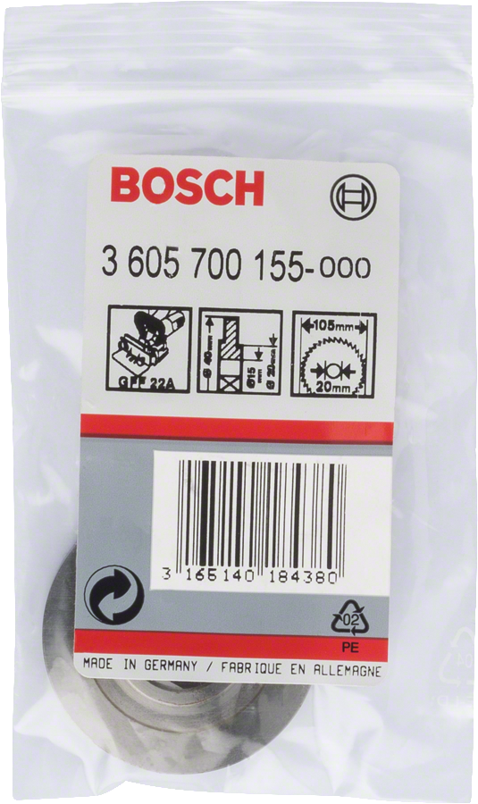 Bosch tegenflens 20 mm.