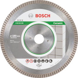 Bosch diamantdoorslijpschijf voor keramiek extra-clean turbo.