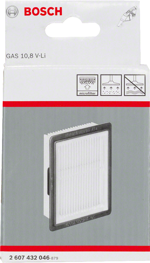 Bosch cellulose balgfilter voor GAS 10,8 V-Li vacuüm.