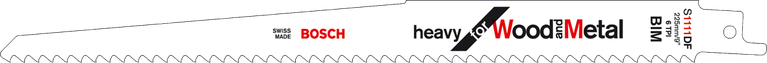 Bosch S1111DF zaagblad voor het zagen van hout en metaal.