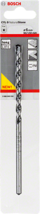 Bosch 6 mm CYL-9 Natuursteenboor.