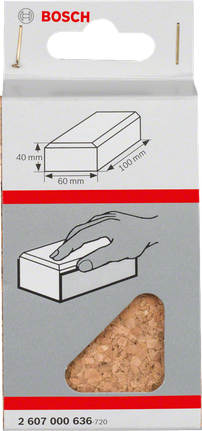 Bosch handschuurblok 100×60×40mm.
