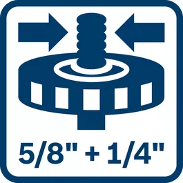 Statiefschroefdraad voor 5/8" en 1/4" statiefschroefdraad 