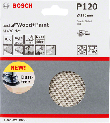 Bosch schuurblad P120 115mm.