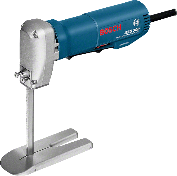 Bosch GSG 300 schuimrubbersnijder voor nauwkeurig snijden.
