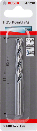 Bosch HSS PointTeQ 5,0mm boor.