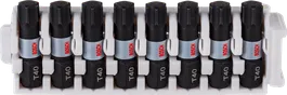 Bosch Impact Control Insert Bits set van 8 stuks T40, 25mm.