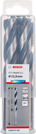 Bosch HSS spiraalboorbit PointTeQ 12,9 mm (verpakking).