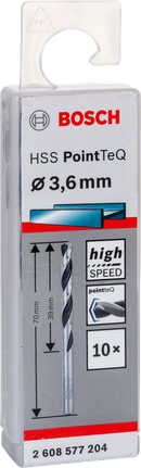Bosch HSS PointTeQ 3,6 mm boorset.